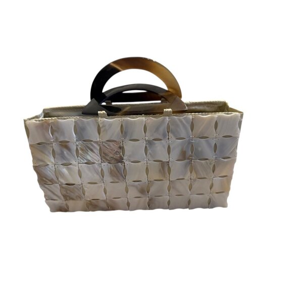 TICO Collection Vintage purse Handmag MOP Mother of Pearl Horn handles handmade - Picture 2 of 11